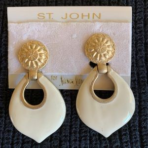 Vintage St. John’s earrings from Neiman Marcus